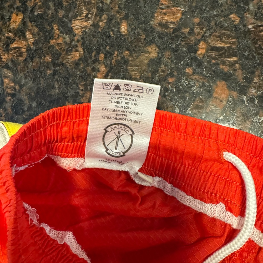 Red swim trunks - no liner inside - Picture 6 of 7